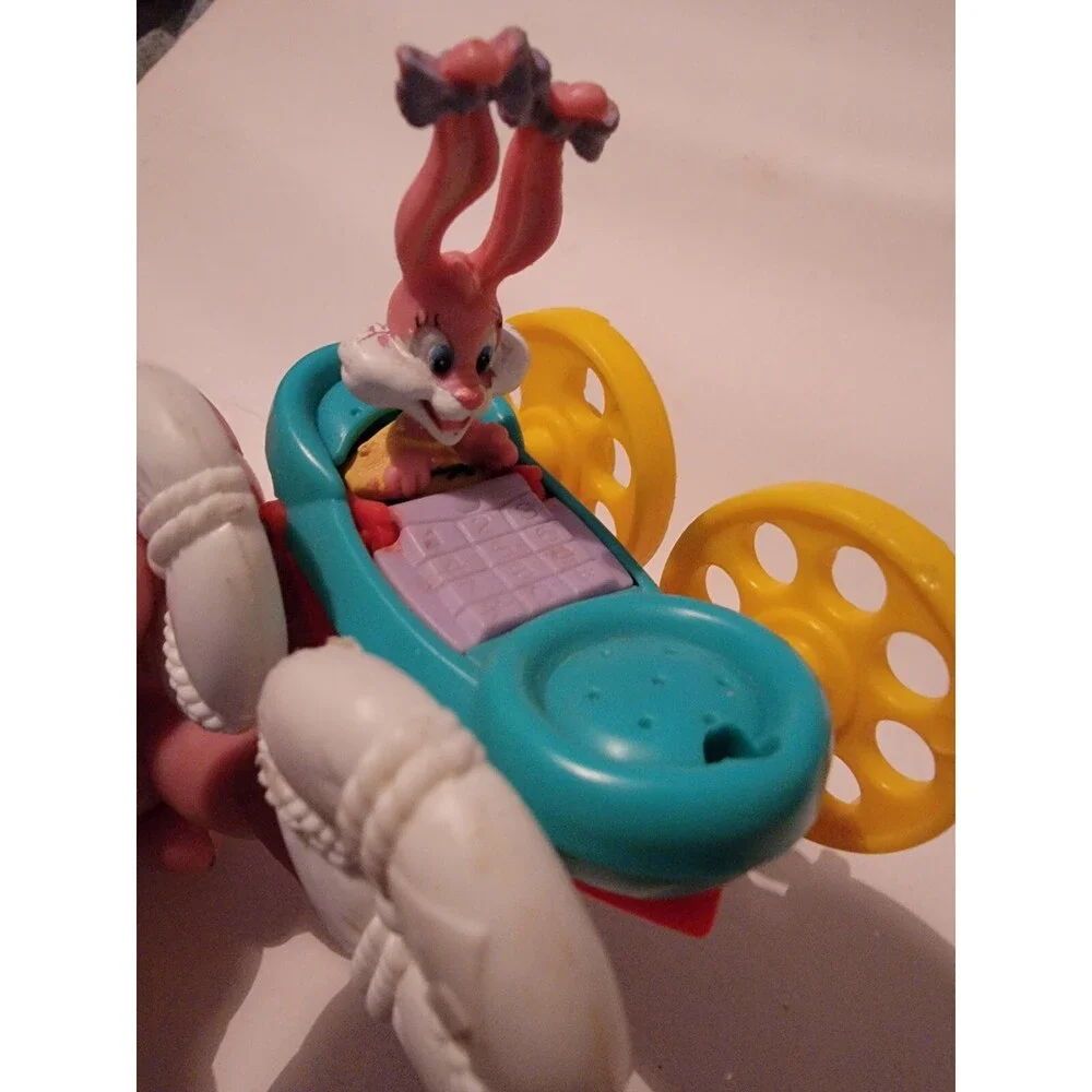 Vintage 1990 McDonald’s Tiny Toon Adventures Flip Cars Happy Meal Toys 2 in 1
